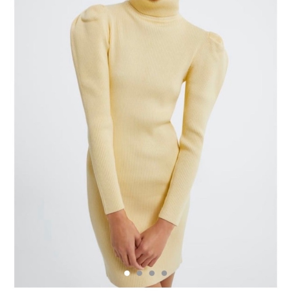 Zara Yellow Dress Sz L
